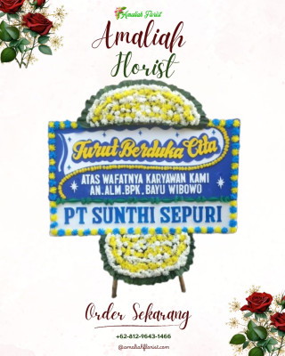 Papan Bunga Duka di Cisauk