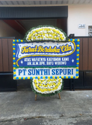 Papan Bunga Duka di Cisauk
